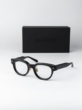 Valentino Women Eyeglasses Black Square V-ESSENTIAL-V VLX-163 A-AF